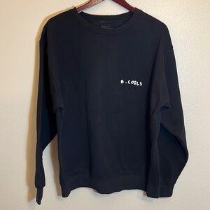 Barney Cools Black Skull Sweatshirt Size XL